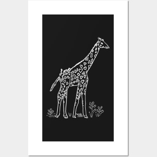 Love Animals - Giraffe in the Savanna Posters and Art